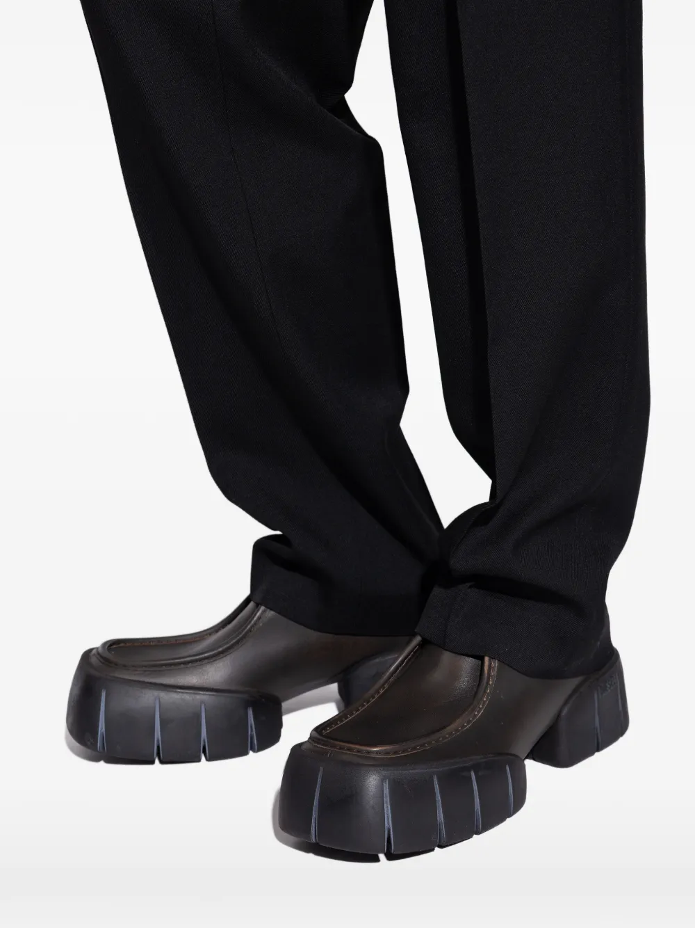 Diesel D-TEX derby schoenen met chunky zool Bruin