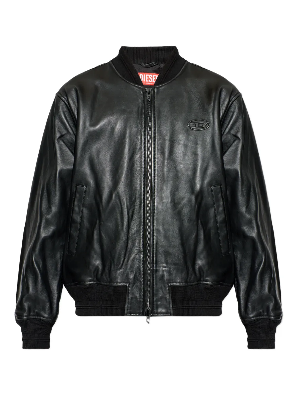 Diesel logo-detail jacket - Nero