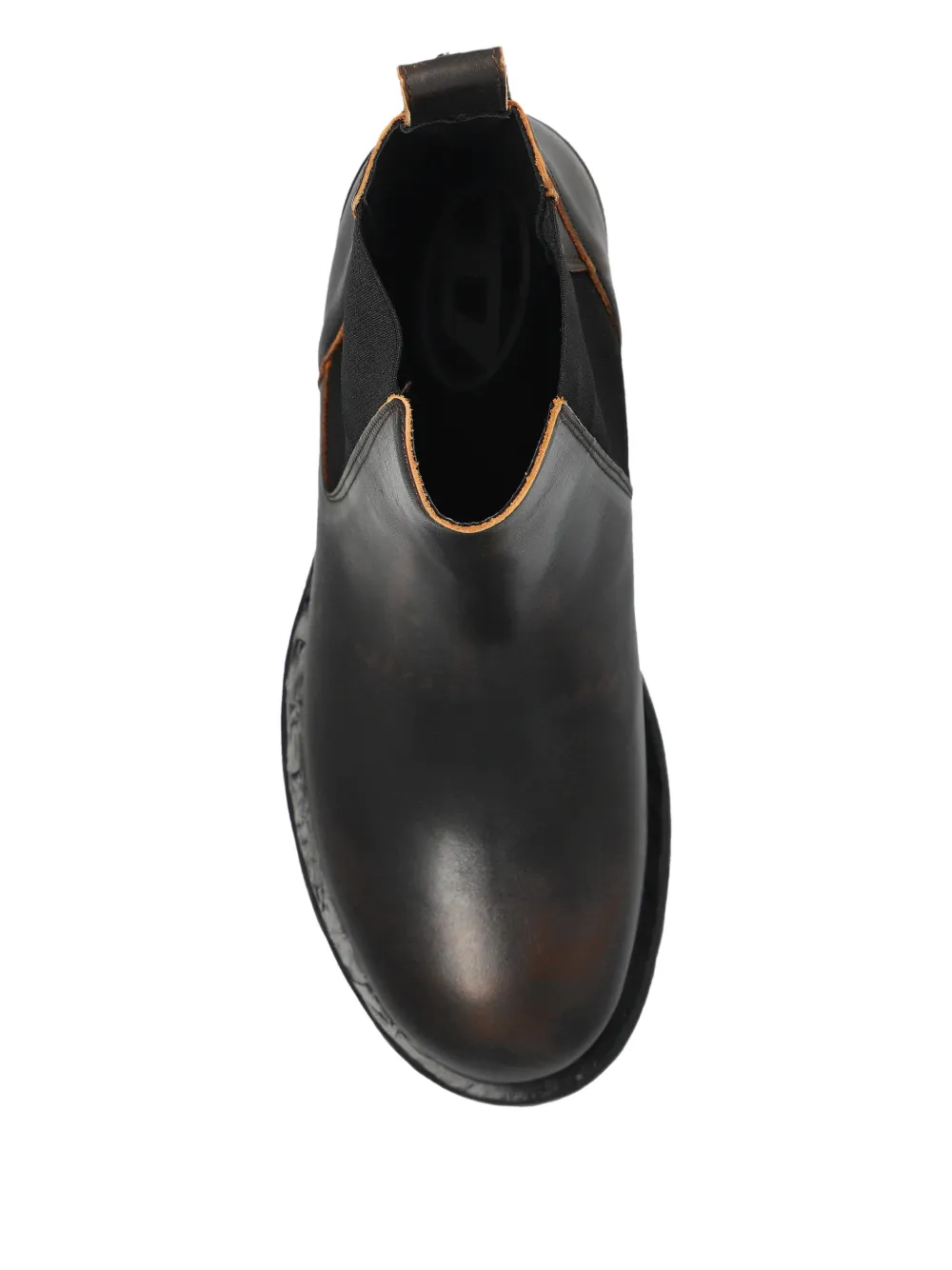 Diesel D-hammer-chelsea Boots In Brushed Leather In Black