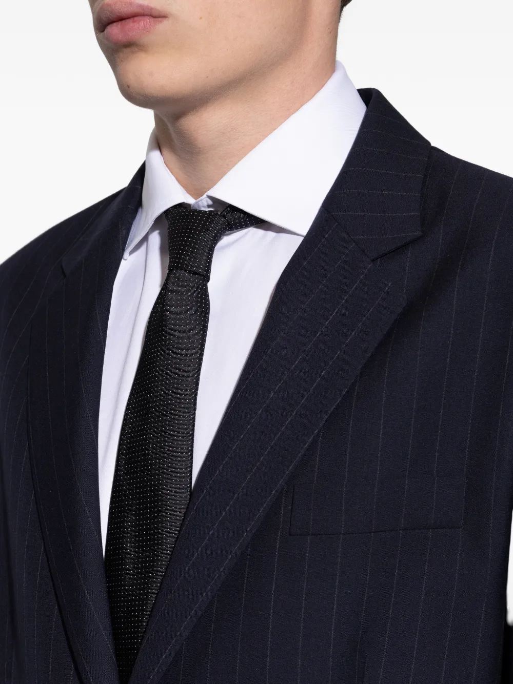Giorgio Armani Stropdas met stippen Zwart