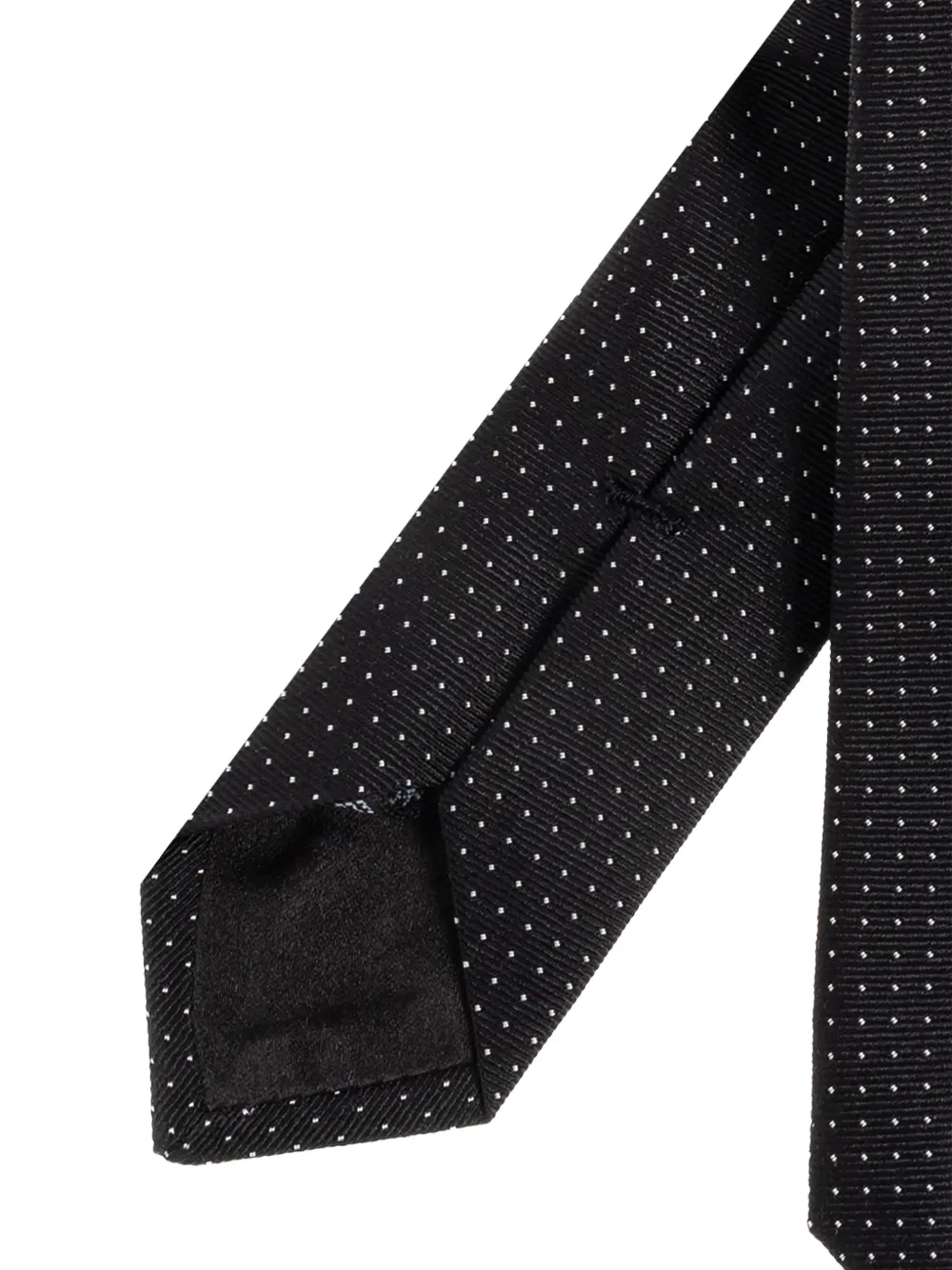 Giorgio Armani Stropdas met stippen Zwart
