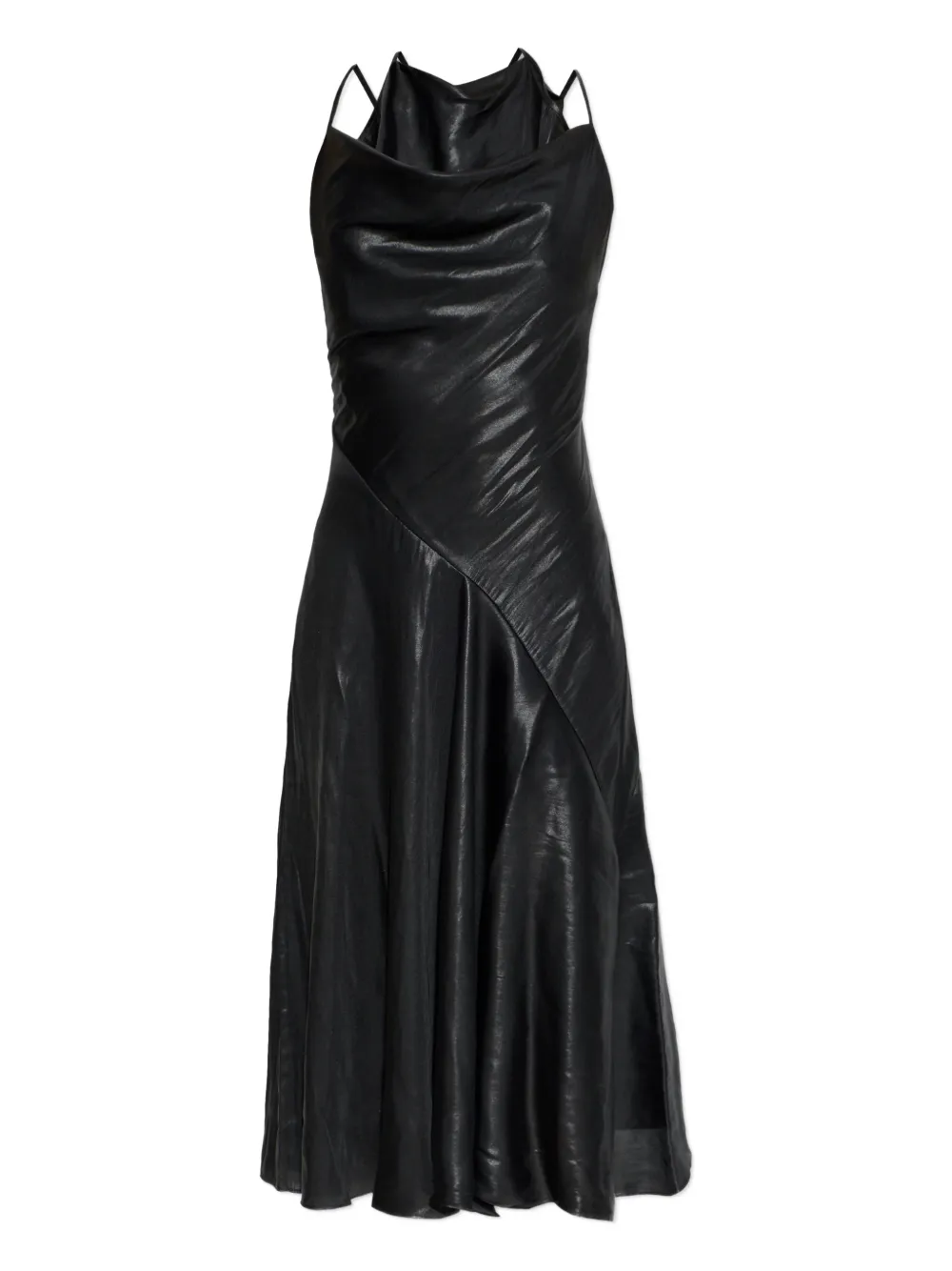 Diesel cowl-neck midi dress - Nero