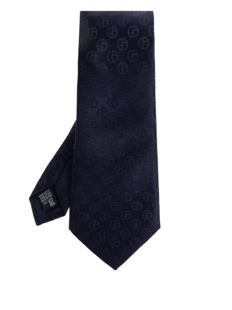 Giorgio Armani patterned silk tie