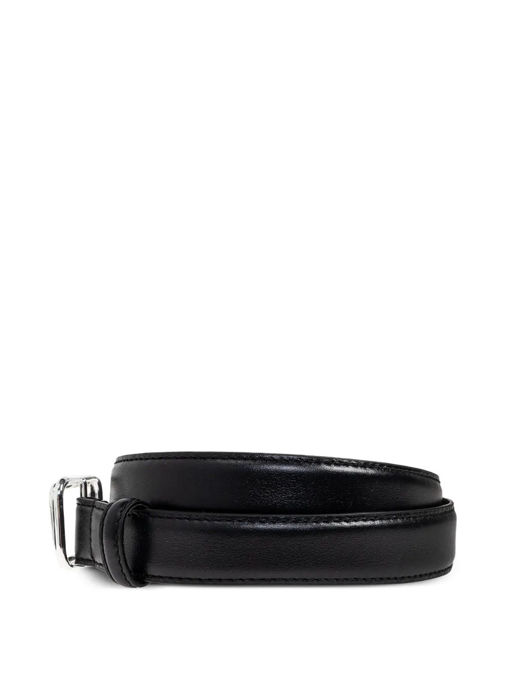 LIE STUDIO Georgia Slim silver buckle calf leather belt | Image 2