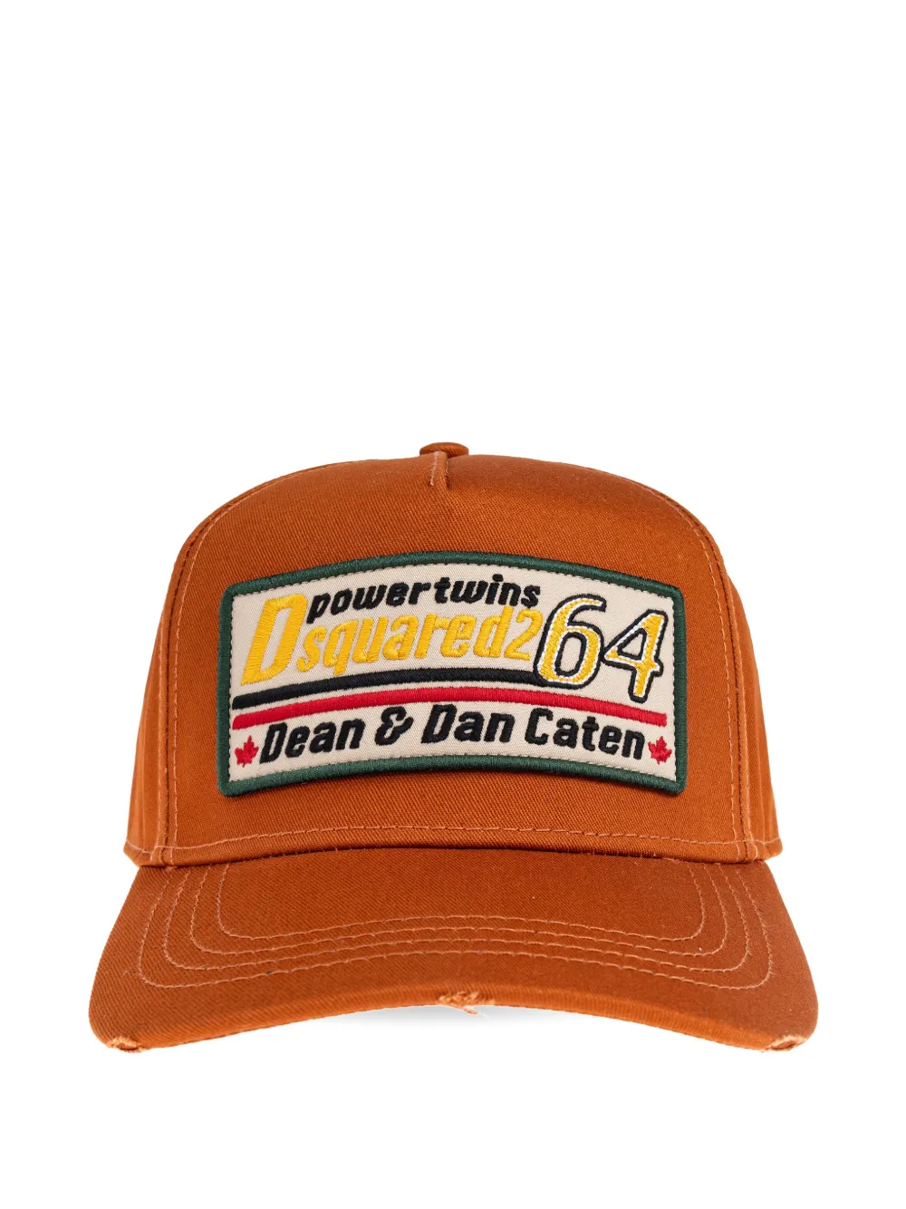 DSQUARED2 logo-patch baseball cap | Orange | Image 1