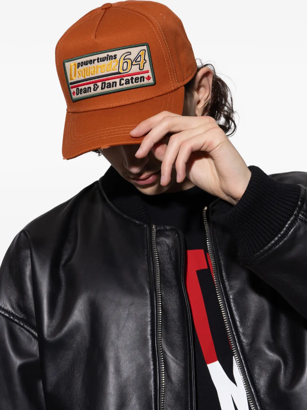 DSQUARED2 Honkbalpet met logopatch Oranje