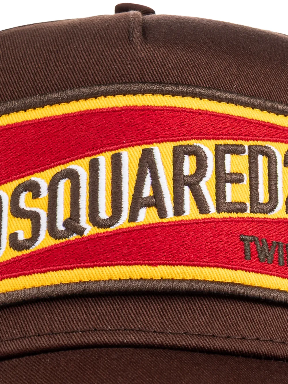 DSQUARED2 Honkbalpet met logopatch Bruin