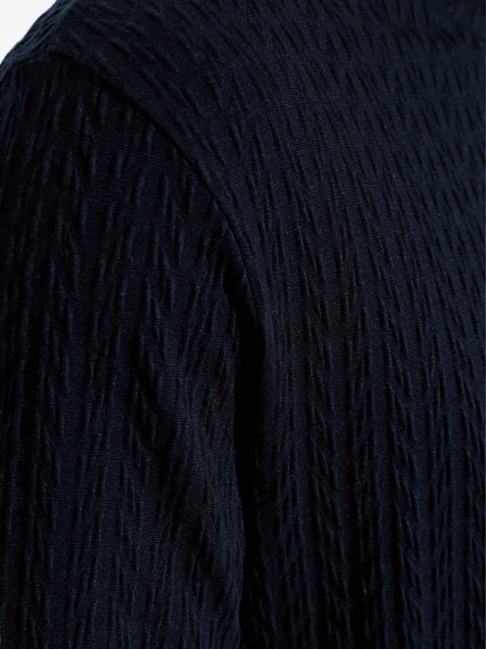 Giorgio Armani Getextureerd T-shirt Blauw