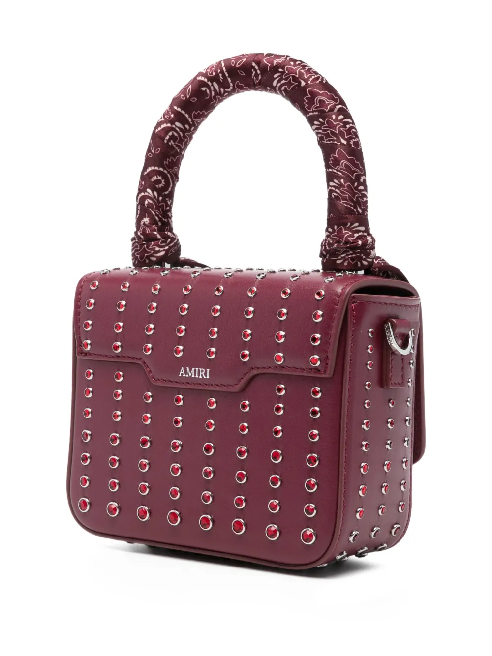  Amiri Micro Ma Stud Tote Bag - Red 
