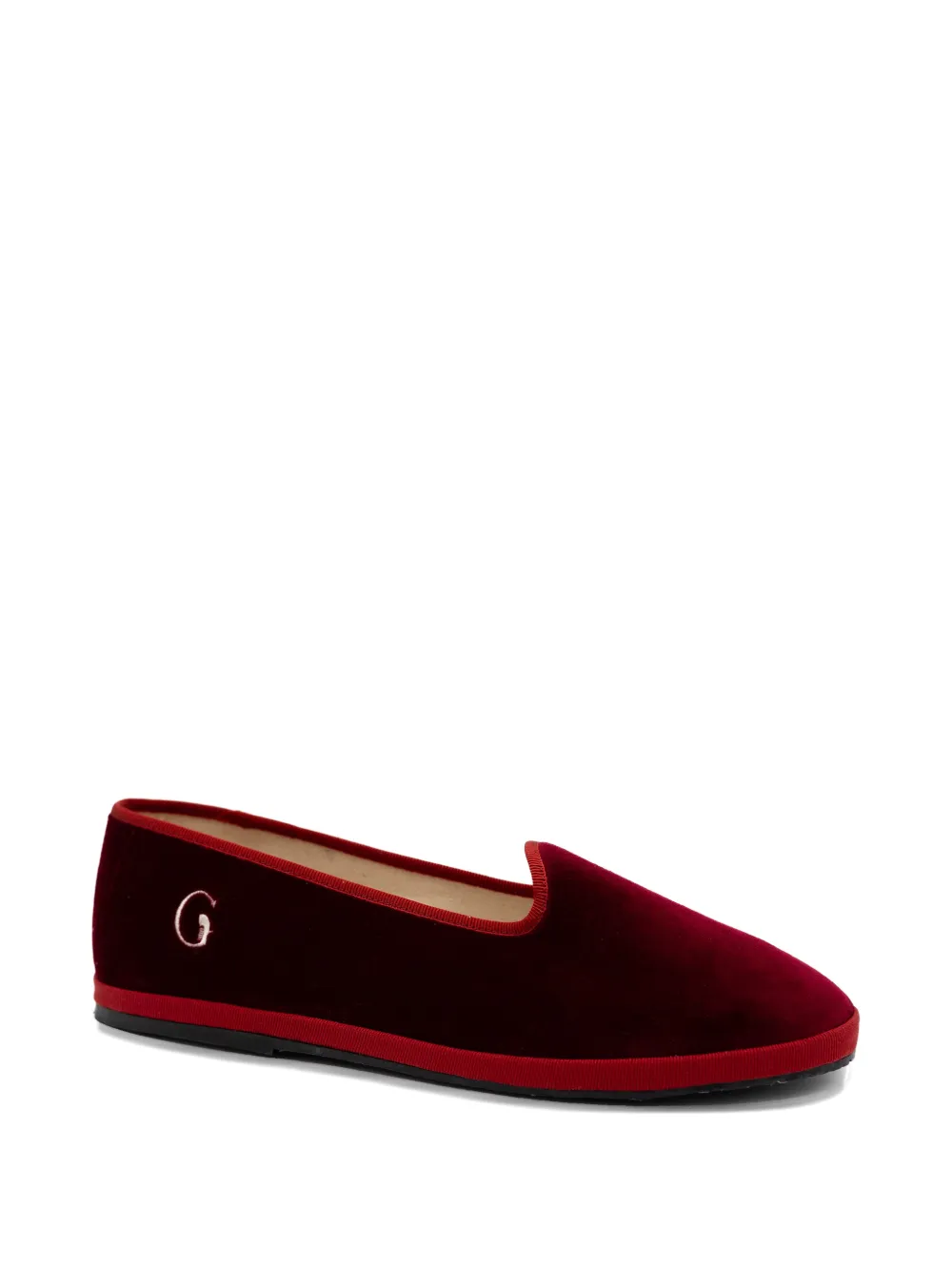 Gondolina Bucintoro slippers met logodetail - Rood