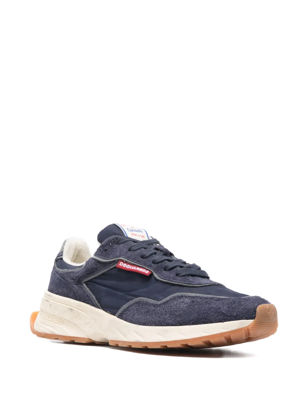 DSQUARED2 lace-up sneakers Blauw