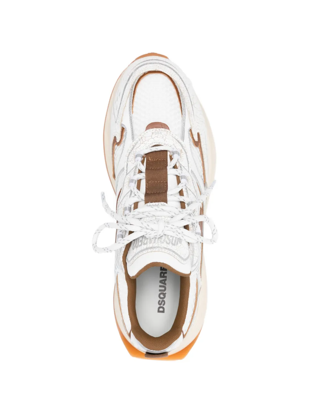 DSQUARED2 Sprinter leaf lace-up sneakers Wit