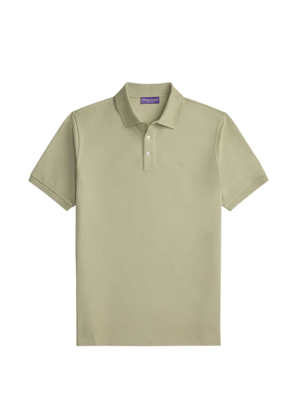 Ralph Lauren Purple Label Polo in cotone con ricamo - Verde