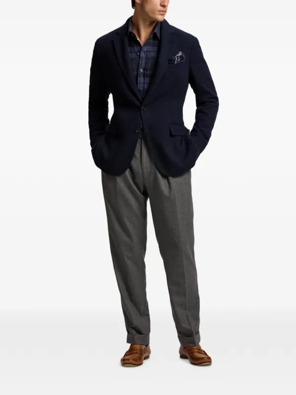 Ralph Lauren Purple Label カシミア シングルジャケット | ブルー