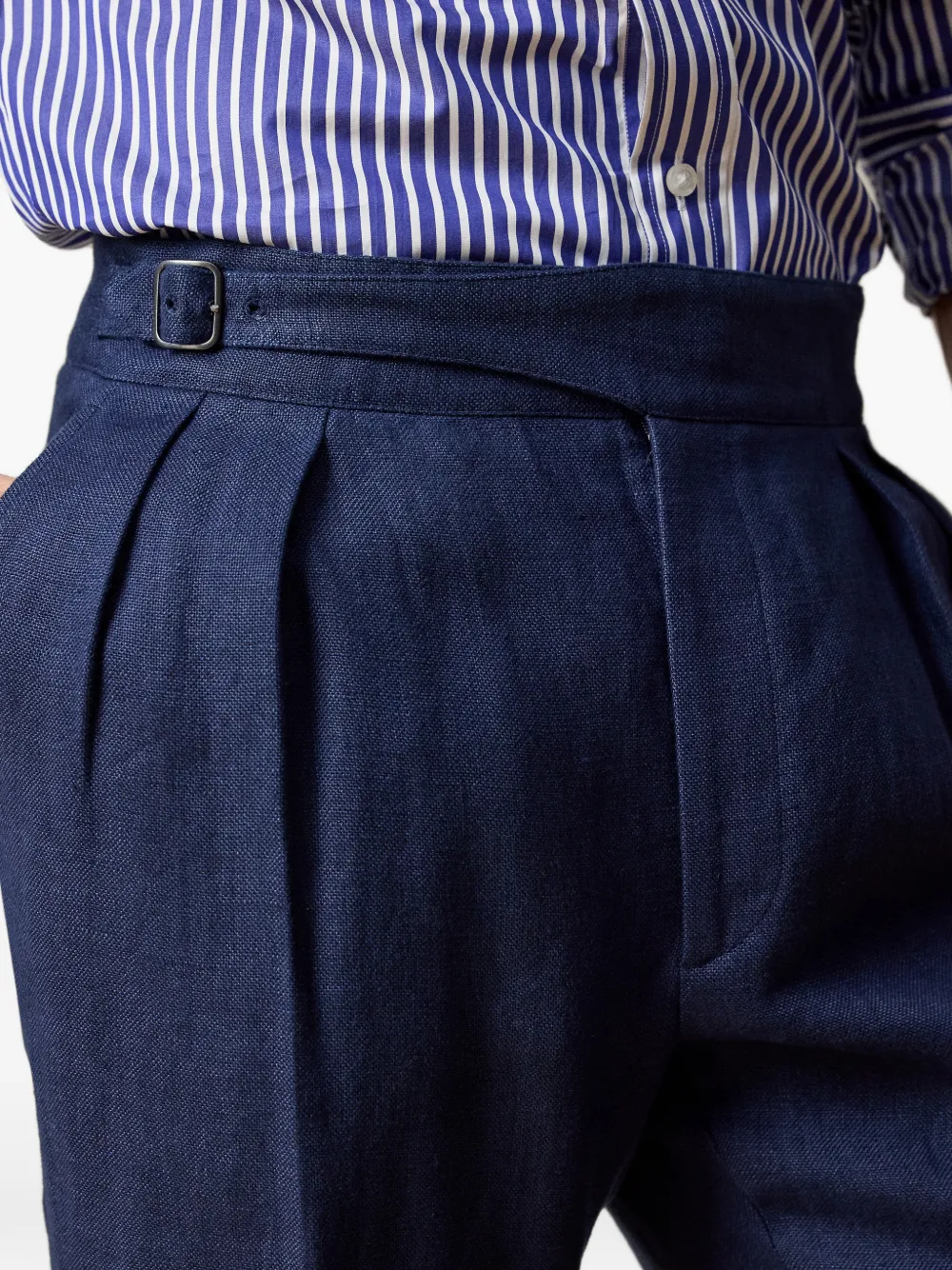 Ralph Lauren Purple Label Byron plooibroek Blauw