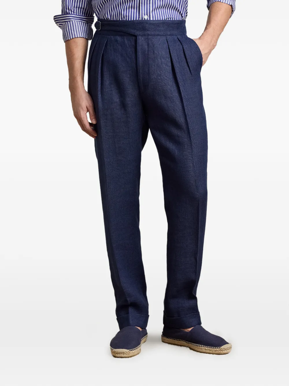 Ralph Lauren Purple Label Byron plooibroek Blauw