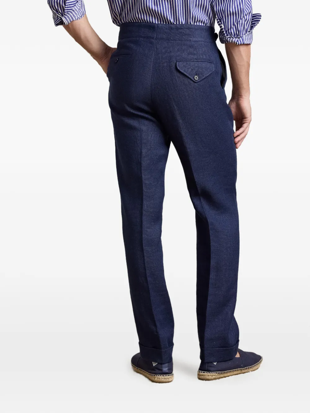 Ralph Lauren Purple Label Byron plooibroek Blauw