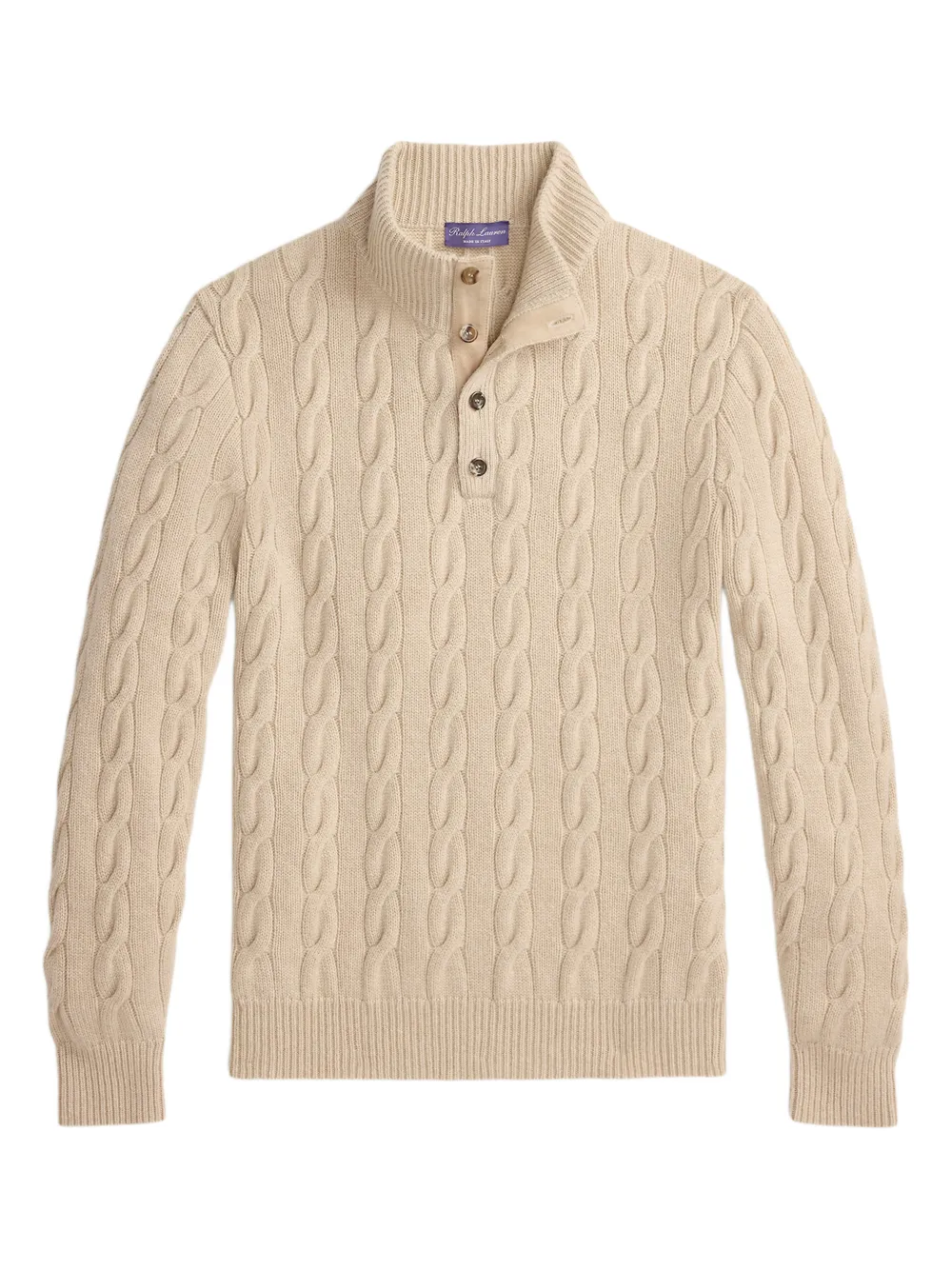 Ralph Lauren Purple Label Polo in maglia intrecciata - Toni neutri