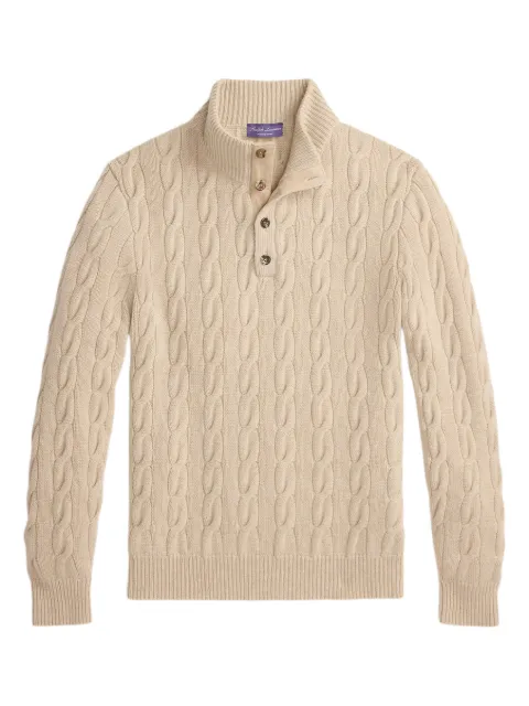 Ralph Lauren Purple Label ケーブルニット ポロシャツ