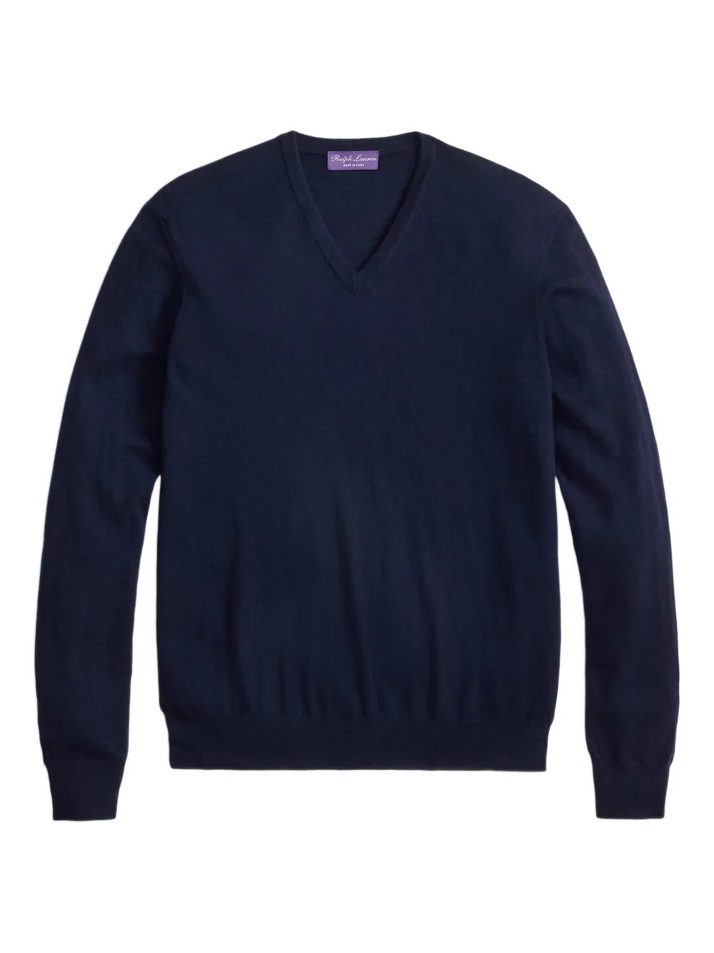 Ralph Lauren Purple Label Kaschmirpullover mit V-Ausschnitt - Blau