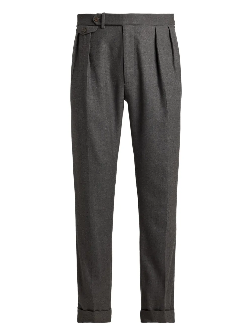 Ralph Lauren Purple Label Plooibroek met knopen Grijs