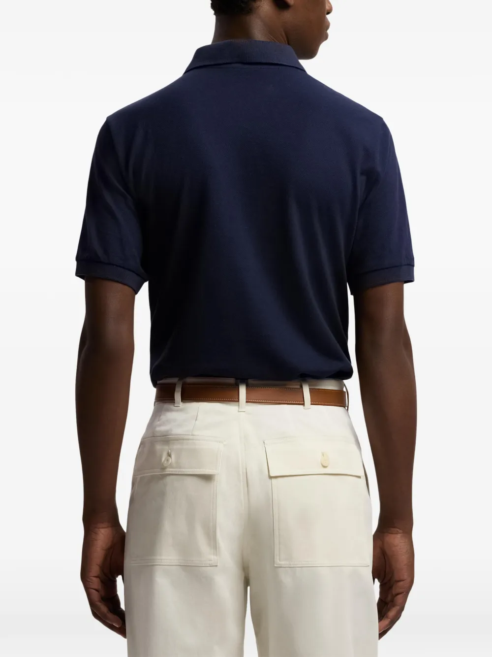 Ralph Lauren Purple Label Poloshirt met borduurwerk Blauw