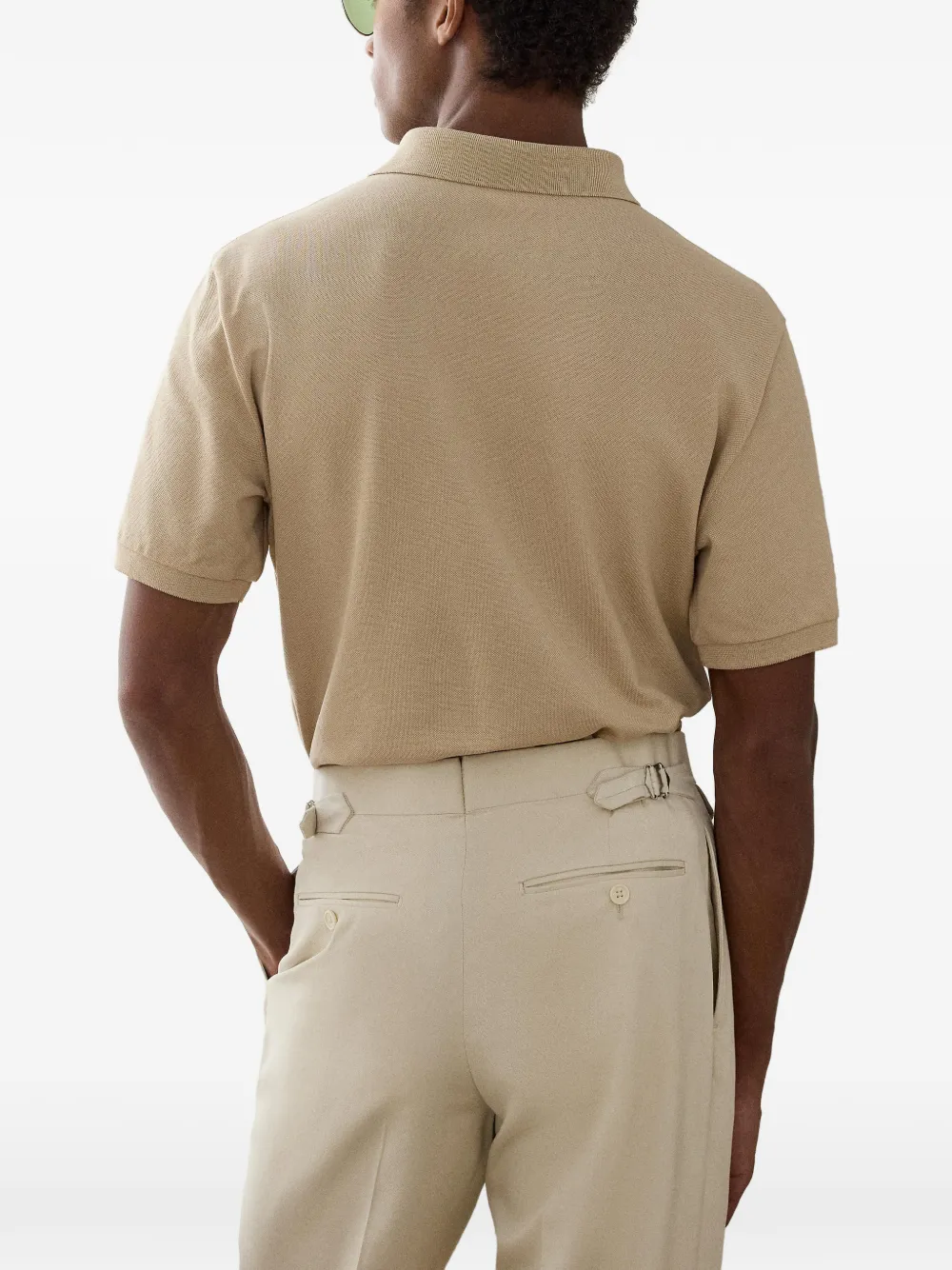 Ralph Lauren Purple Label Poloshirt met geborduurd logo Beige