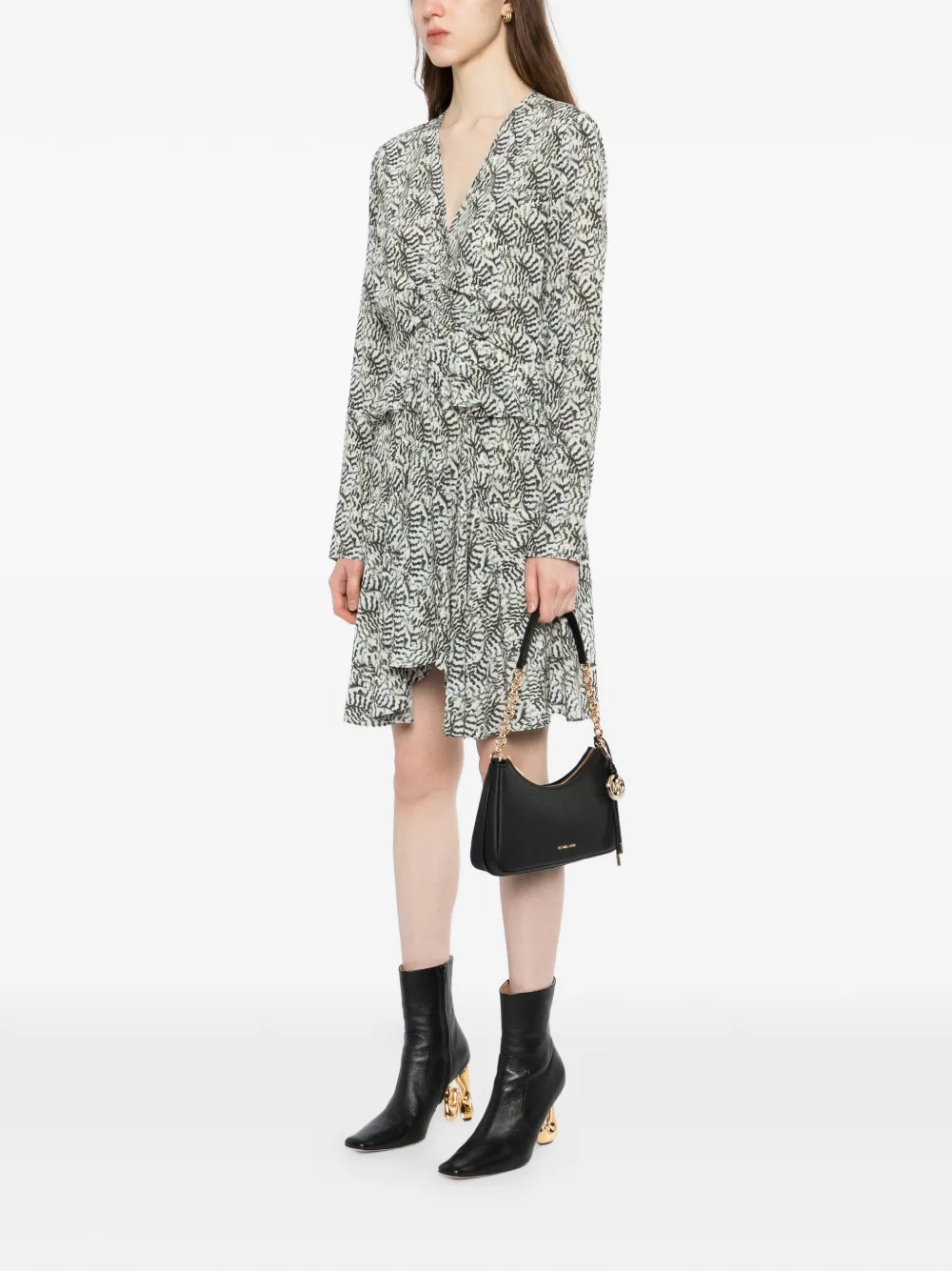 Michael Kors Medium Nolita schoudertas Zwart
