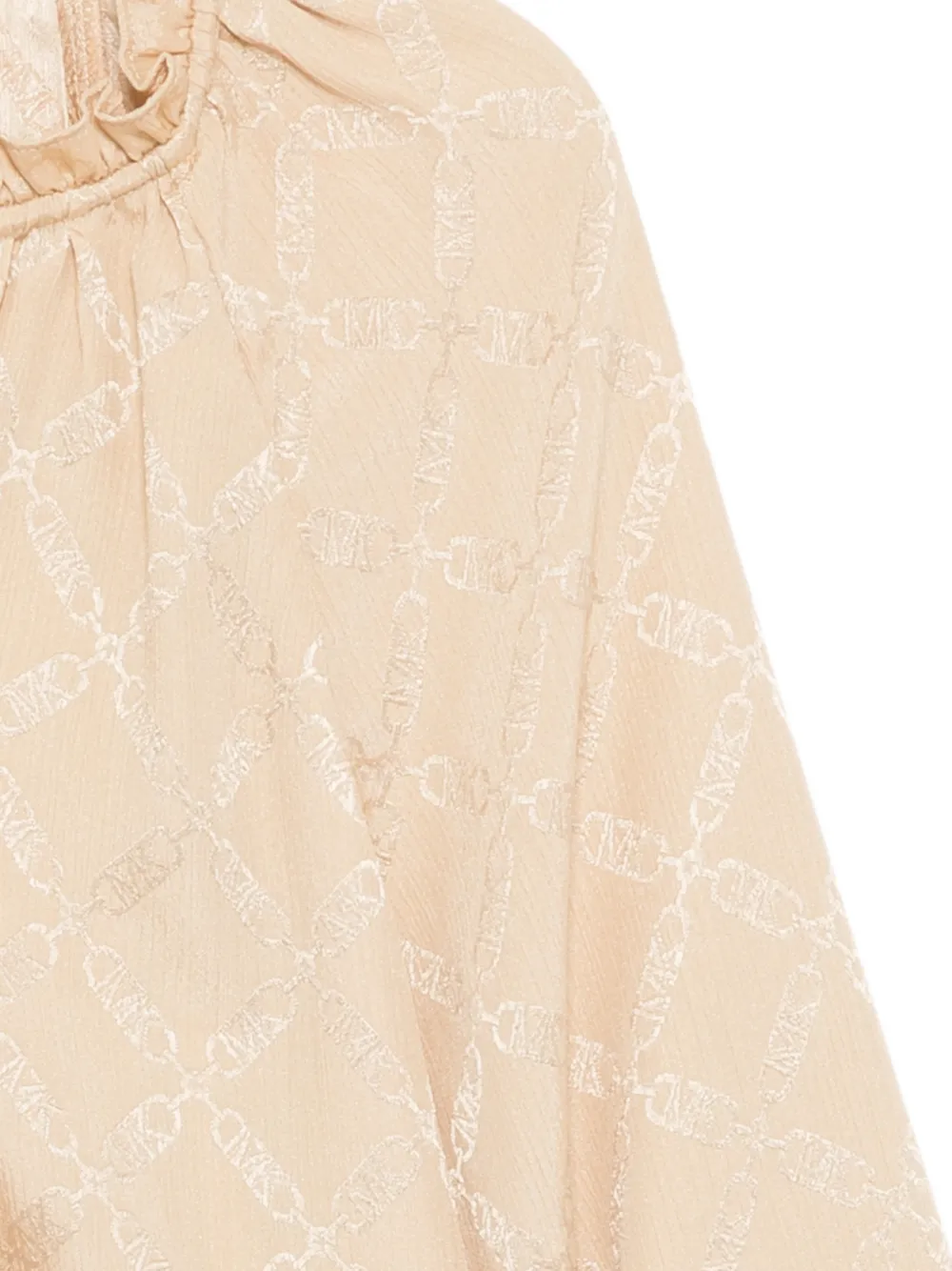 Michael Kors Blouse met monogram Beige