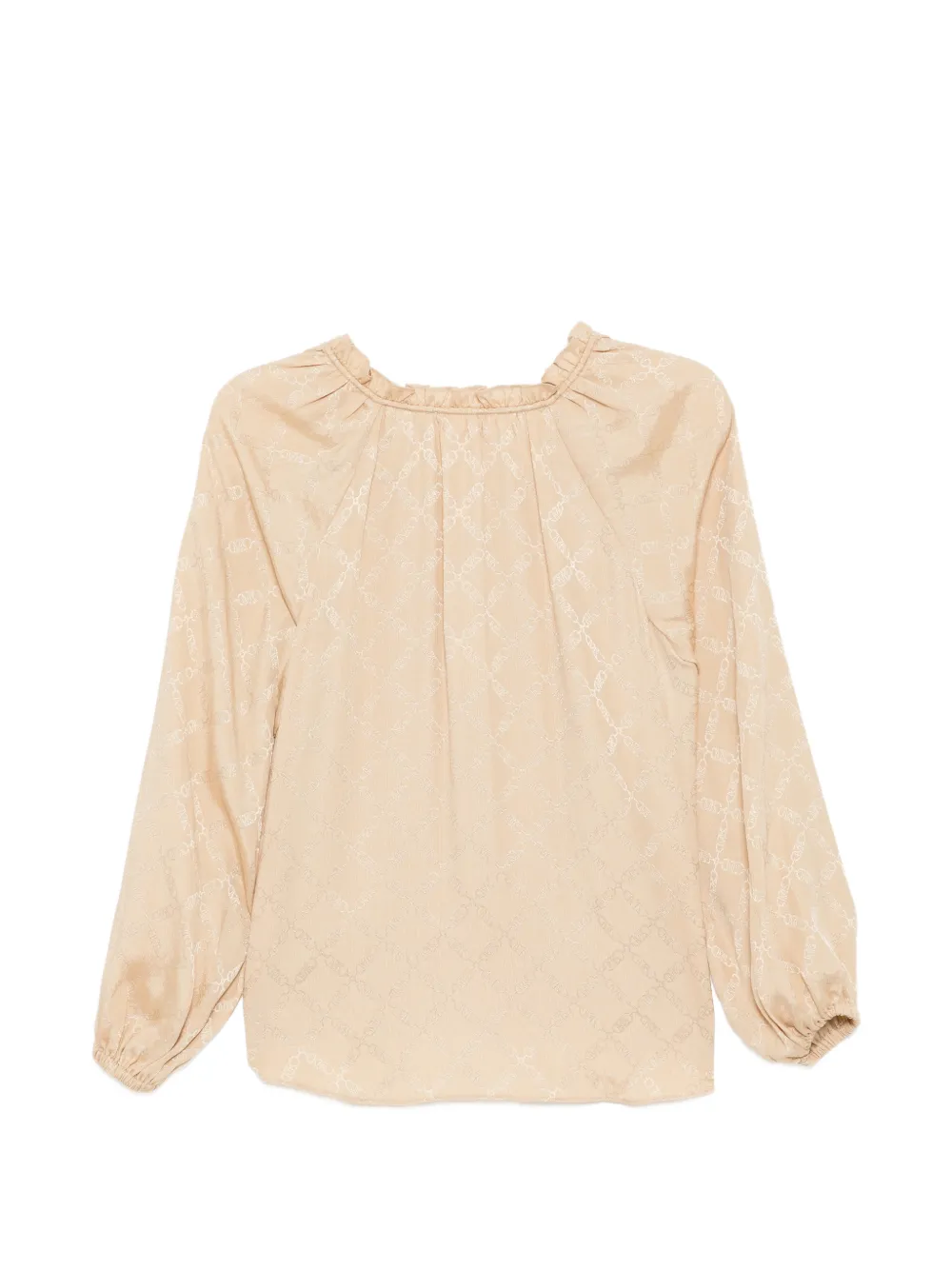 Michael Kors Blouse met monogram Beige