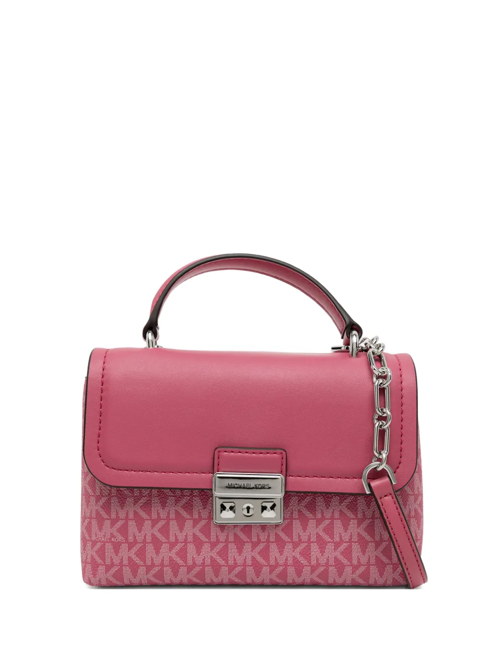 Michael Kors Tribeca Extra-Small Signature Logo Satchel - Rosa