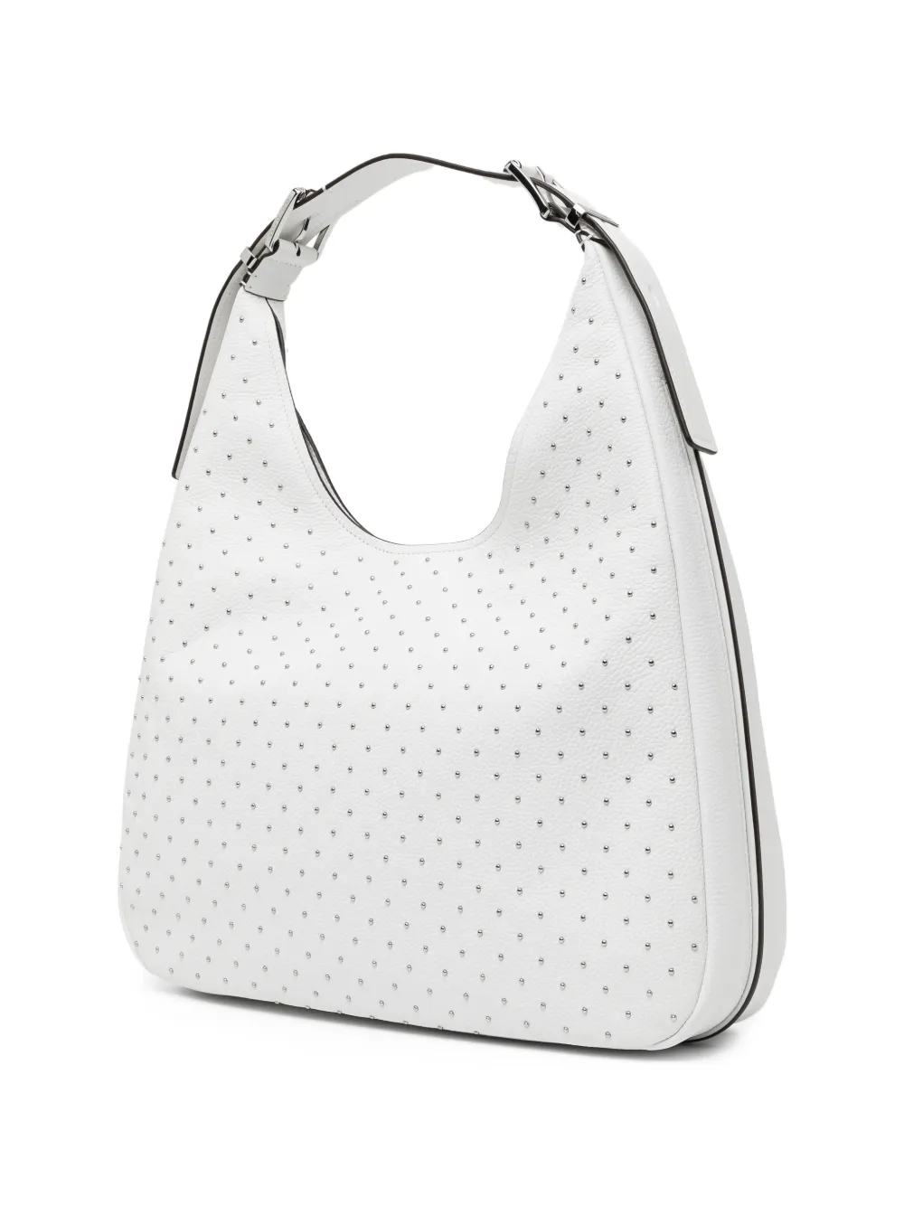 Michael Kors Grote Hamilton schoudertas Wit