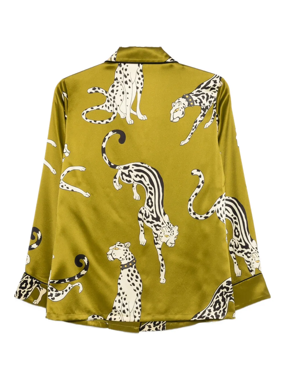 Olivia Von Halle Lila Chanson Animal-print Pyjama (set Of Two) In Multi