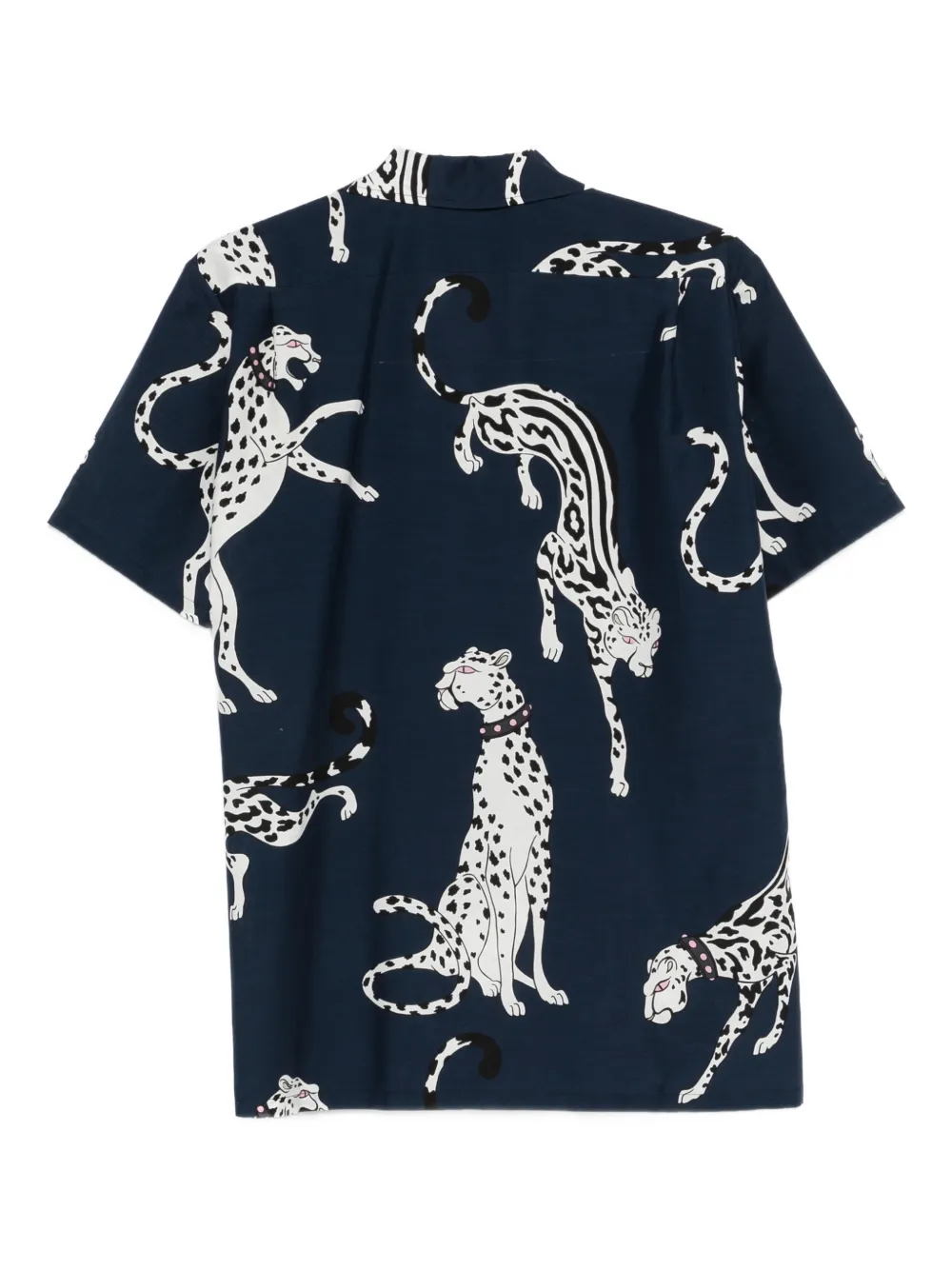 Olivia Von Halle Emeli Printed Short-sleeve Pyjama (set Of Two) In Blue