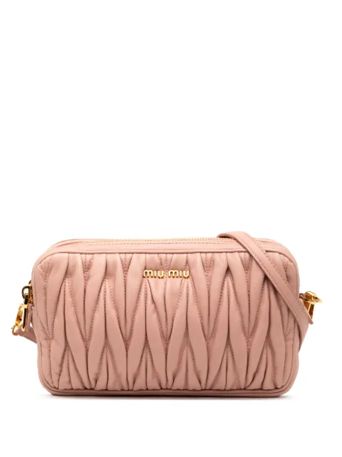 Miu Miu Pre-Owned 2010-2025 Matelasse Leather crossbody bag