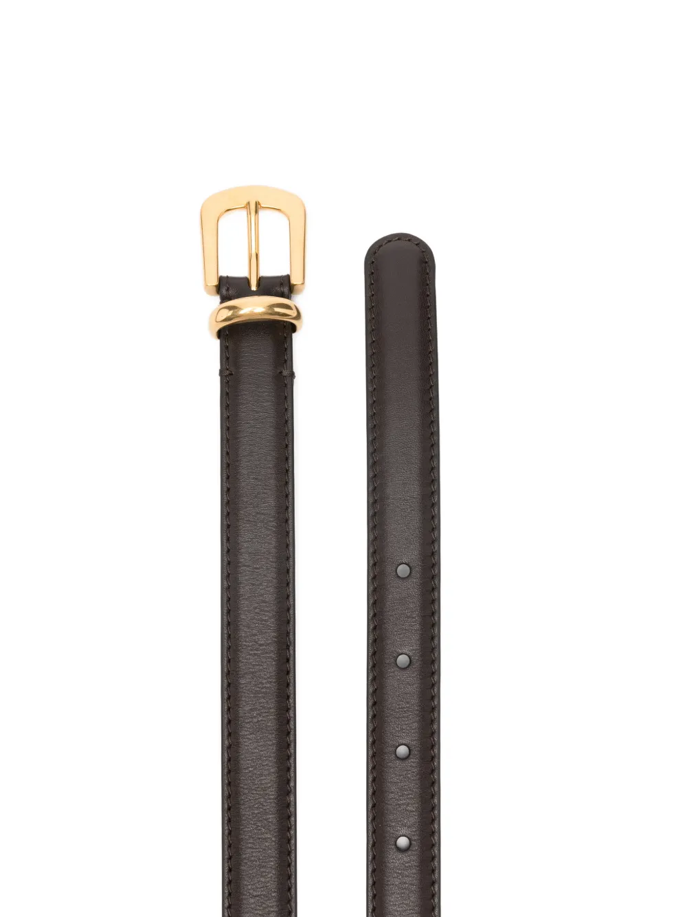 The Row Gold-tone Buckle Belt In Black