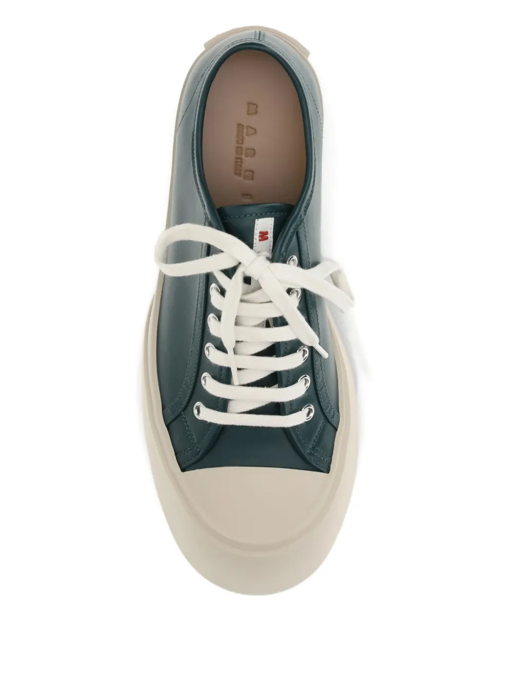 Marni Pablo leren sneakers Groen