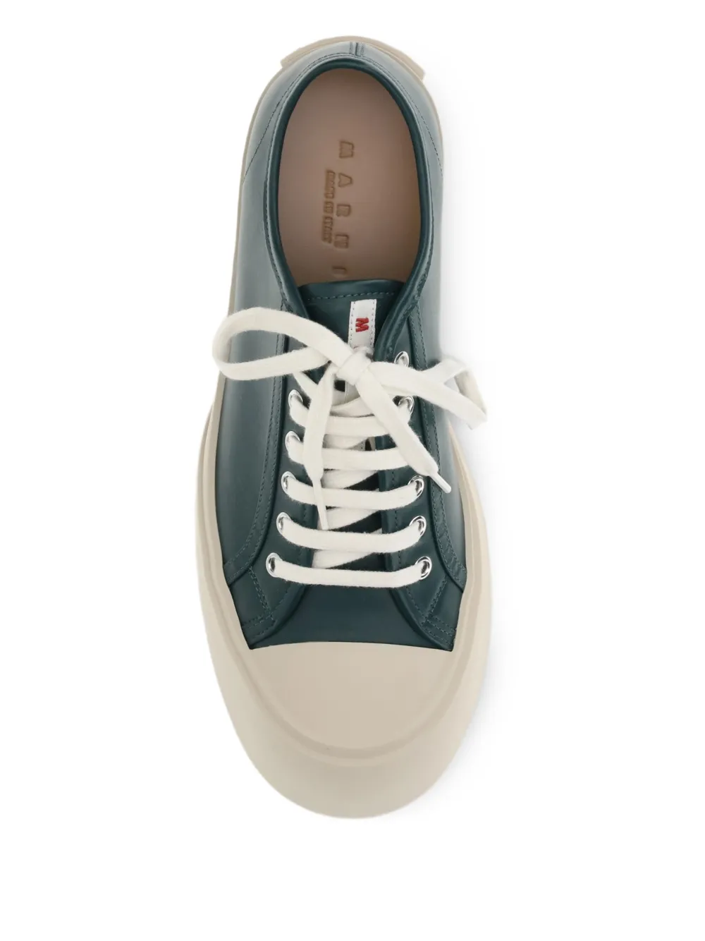 Marni Pablo leren sneakers Groen