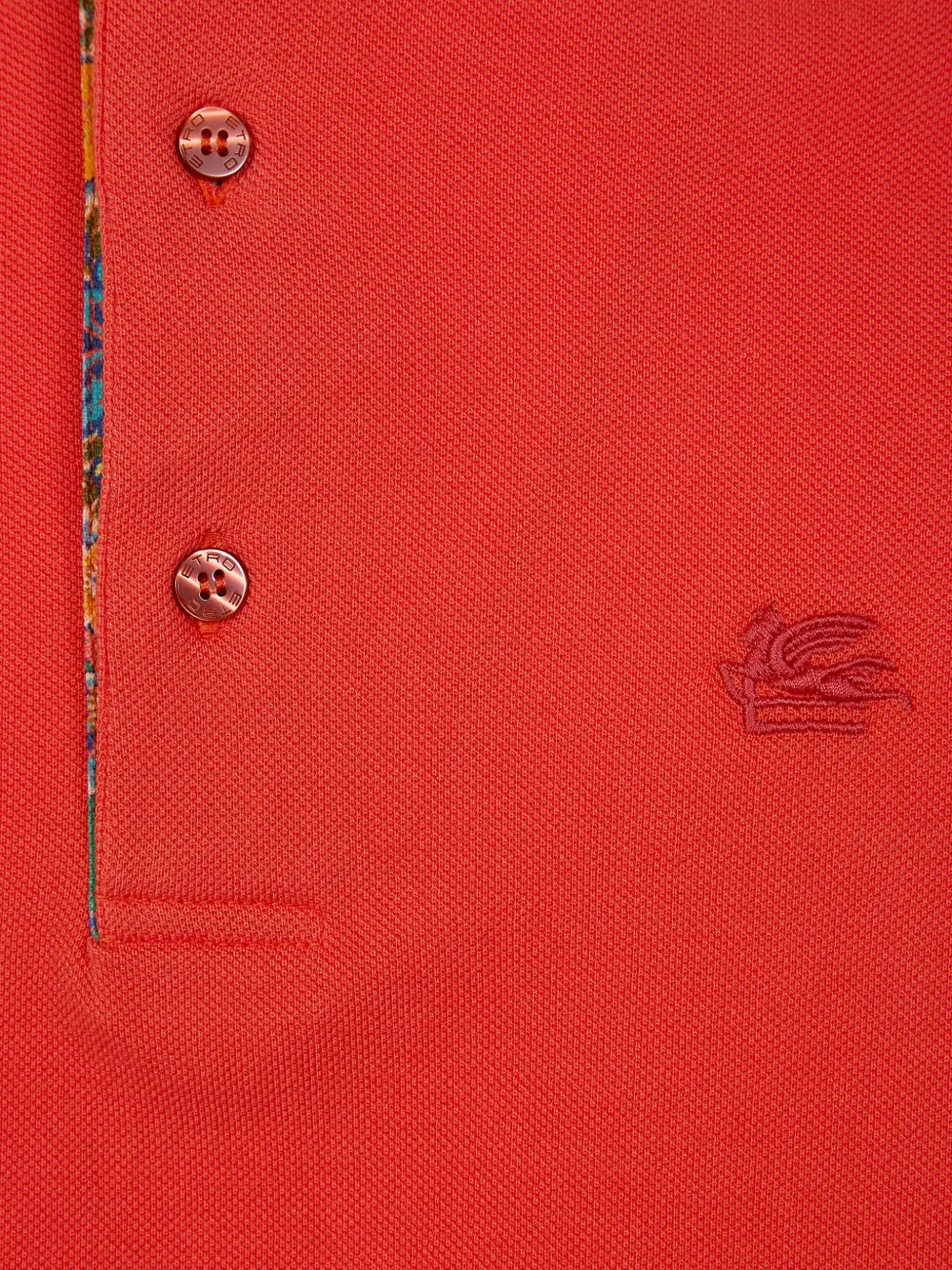 ETRO Poloshirt met logodetail Rood