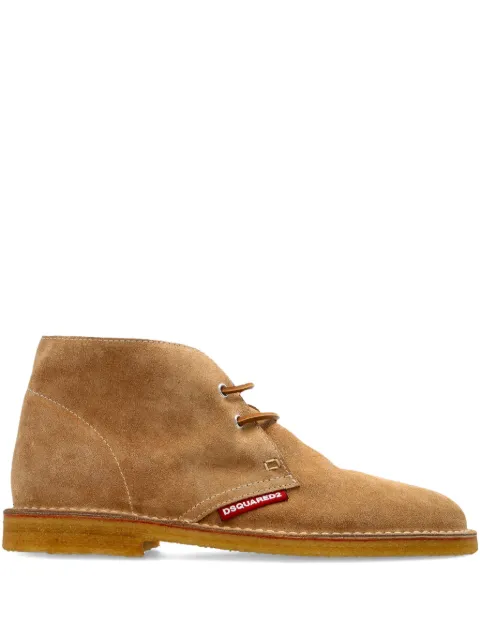 DSQUARED2 lace-up calf suede loafers