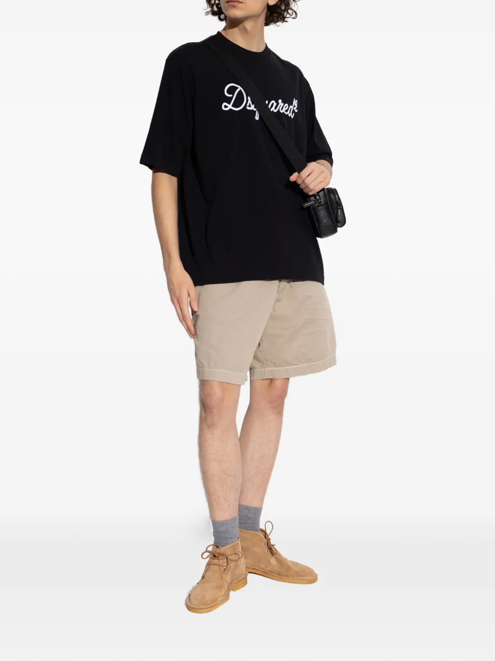 DSQUARED2 Kalfssuède loafers met veters Bruin