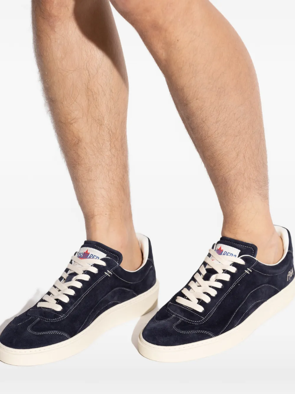 DSQUARED2 Kalfsleren sneakers Blauw