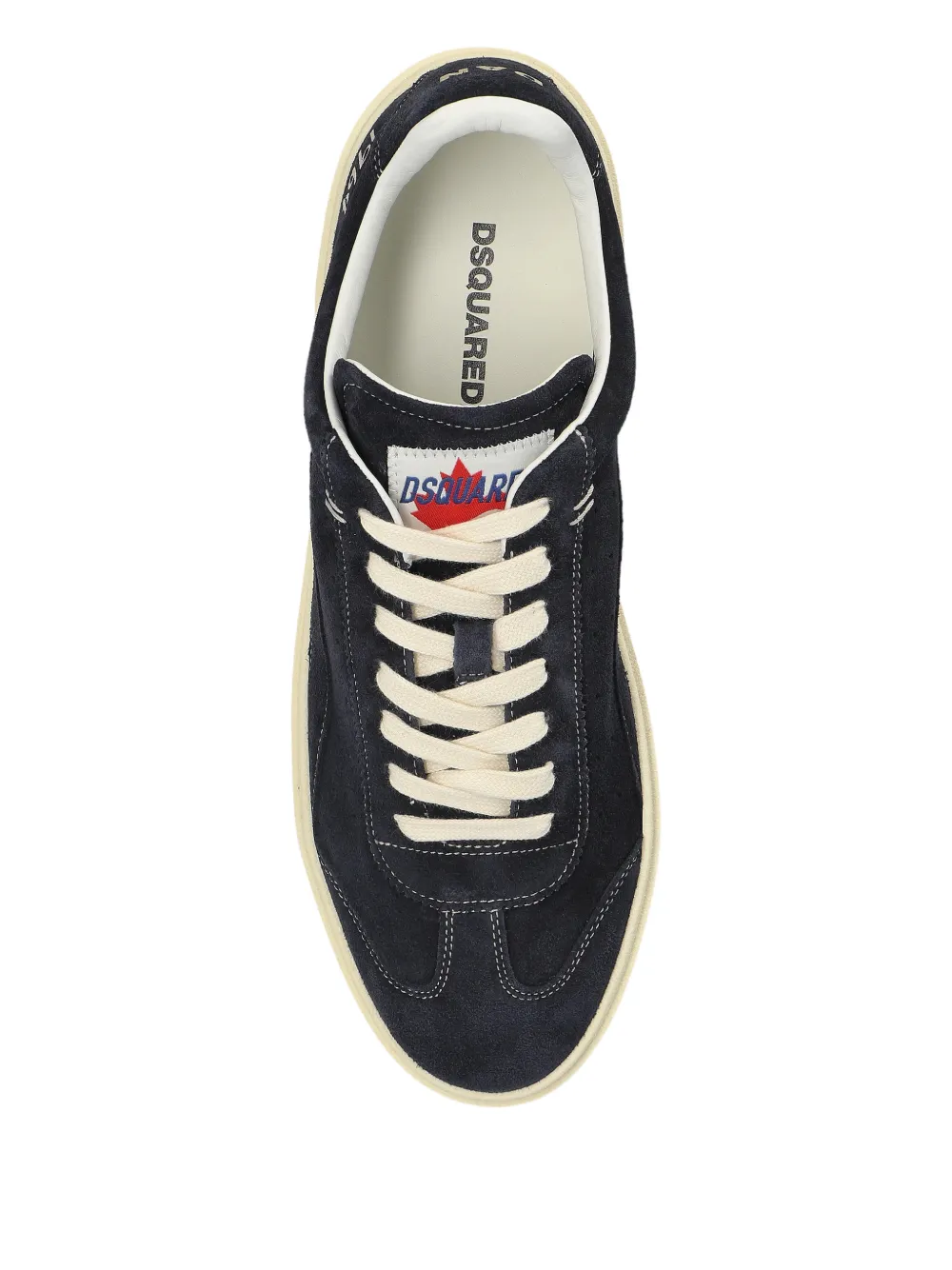 DSQUARED2 Kalfsleren sneakers Blauw
