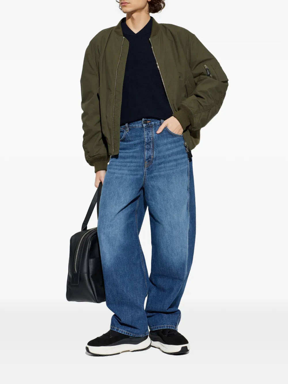 Giorgio Armani V-neck sweater - Blauw