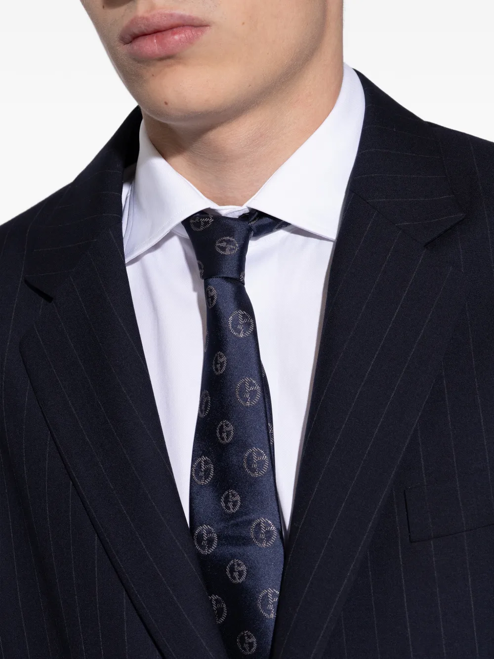 Giorgio Armani パターン シルクネクタイ | ブルー | FARFETCH JP