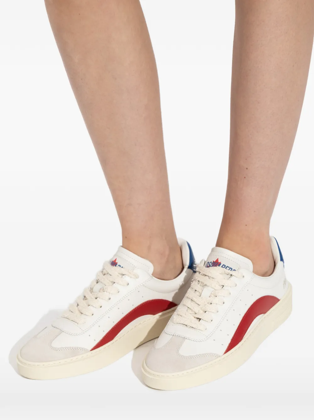 DSQUARED2 Leren sneakers Wit