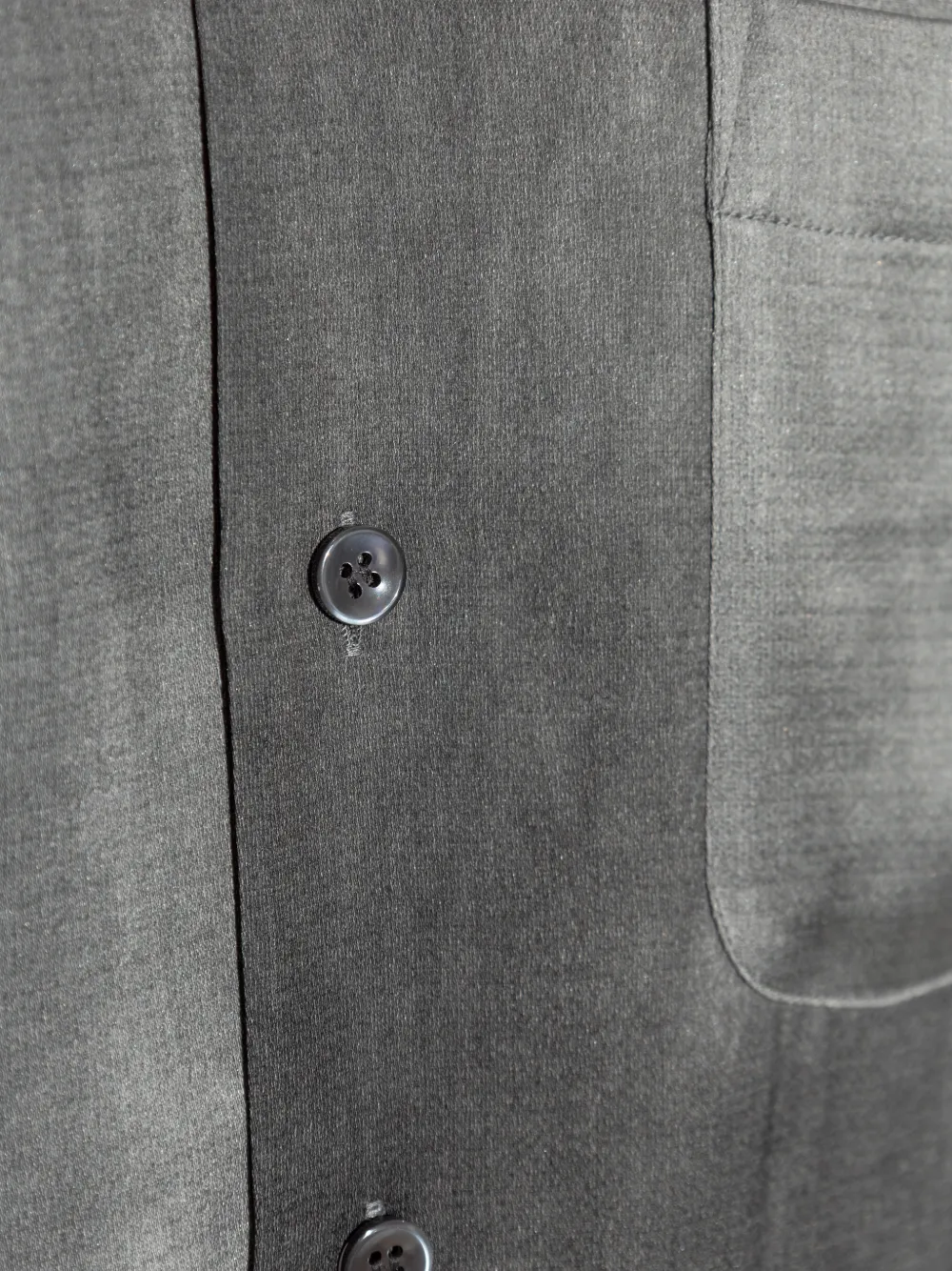 Giorgio Armani Overhemd met borstzak en knopen Grijs