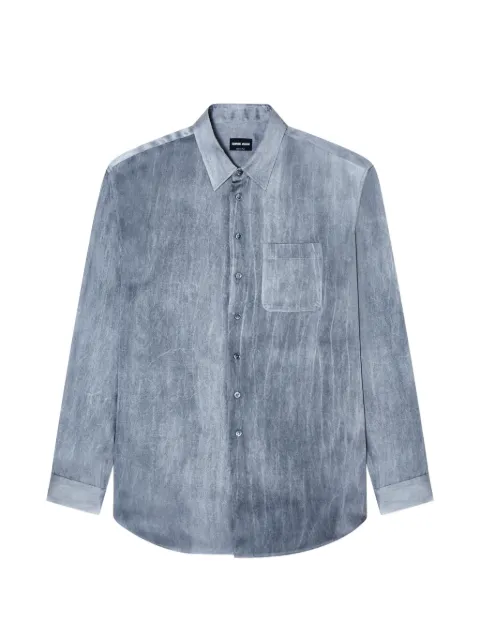 Giorgio Armani blend satin shirt