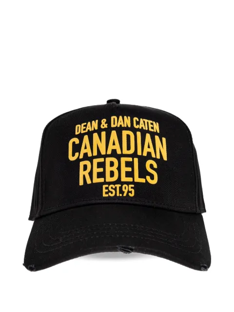 DSQUARED2 casquette à imprimé effet usé