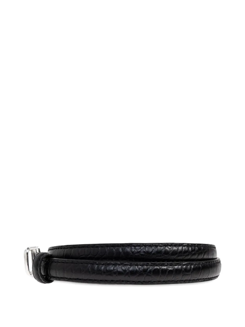 LIE STUDIO leather belt - Zwart